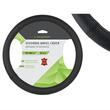 Husa volan 37-39cm, piele naturala perforata, neagra, 58210 Carmotion 