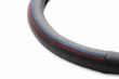 Husa volan 37-39 cm, neagra, 3 dungi, cusatura rosie si albastra 01368 Amio
