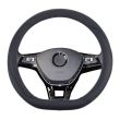 Husa volan 37-39cm neagra, sport, forma D-SHAPE, SWC-22-M, 02304 Amio