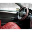 Husa volan, 37-39cm, neagra cu cusatura rosie, imitatie piele, Empire Red, Pure Driving 2505079 Car+