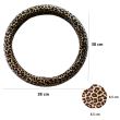 Husa volan, leopard, 37-39cm 2505067 Car+