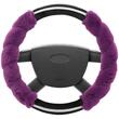 Husa volan 37-39cm, pufoasa diamond mov, cu diamante, Compass 31488
