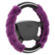 Husa volan 37-39cm, pufoasa diamond mov, cu diamante, Compass 31488