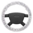 Husa volan 37-39cm, pufoasa Smooth gri, Compass 31464