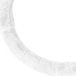 Husa volan 37-39cm alba, pufoasa, 03566 Amio