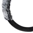 Husa volan 37-39cm gri cu negru, pufoasa, Bear Ears, 04165 Amio