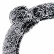 Husa volan 37-39cm gri cu negru, pufoasa, Bear Ears, 04165 Amio