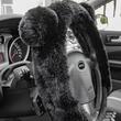 Husa volan 37-39cm neagra, pufoasa, Bear Ears, 04167 Amio