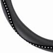 Husa volan 37-39cm, imitatie piele, cu diamante, 02807 Amio