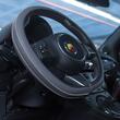 Husa volan 37-39cm, gri cu cusatura alba, Hand Made Artisan HMA40DG Car+