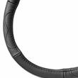 Husa volan 37-39cm, M, piele naturala, neagra, cu model, 03551 Amio 03551