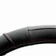 Husa volan 37-39cm, piele neagra cu cusatura rosie Genuine Leather 2505FL1 Car+