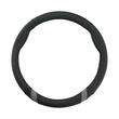 Husa volan 37-39cm, imitatie piele, carbon negru cu gri, Touring, 31458 Compass