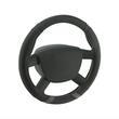 Husa volan 37-39cm, imitatie piele, carbon negru cu gri, Touring, 31458 Compass