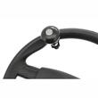 Nuca volan rotunda, neagra cu bulina carbon, 06431 Compass 