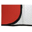 Parasolar 145x70 aluminiu, pliabil, Bubble cu 2 fete, argintiu-rosu mat, MATTRED SwissDrive