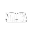 Parasolar 145x70 aluminiu pliabil Bubble, 01532 Amio