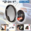 Oglinda panoramica cu ventuza clips 120x70mm, 2808042 CAR+ 