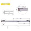 Bara orizontala fixare marfa aluminiu 2.4-2.7m Ba-1