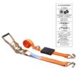 Chinga ancorare auto, peste roata, 3 puncte fixe, 4T, 2.6mx50mm, 86586 Carmotion