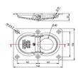 Inel ancorare podea, incastrabil, fi40, L146 SPP UP-02