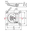Inel ancorare podea, incastrabil, fi10,  SPP UP-01