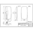 Oglinda 410x205 universala, camion, tractor  LR 0400