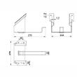 Suport blocator cala roata, otel galvanizat, latime 205 mm, mare, XXL, E53 MKD Solus 