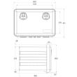 Lada scule  500x350x300  JUST 500 Daken