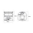 Rezervor apa 18L cu dozator sapun fara suport Loken Italy  601040400