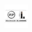 Camera bicicleta 27,5 x 1,75 / 2 x 25 valva AV Schrader 48mm 68387 Carco