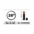 Camera bicicleta 28 x 1,75 / 2,25, valva AV Schrader 48mm 68381 CarCo