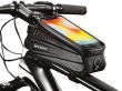 Borseta bicicleta cu husa telefon, pe ghidon, neagra, 63100 MyWay