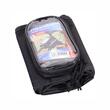 Borseta bicicleta cu husa telefon detasabila, dubla, montare pe ruda, 1.5l, neagra, 12029 Compass