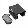 Borseta bicicleta cu husa telefon detasabila, dubla, montare pe ruda, 1.5l, neagra, 12029 Compass