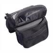Borseta bicicleta cu husa telefon detasabila, dubla, montare pe ruda, 1.5l, neagra, 12029 Compass
