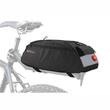 Borseta bicicleta montare pe portbagaj, iluminare Led rosie, 11L, cu 3 buzunare si coarda elastica, 12034 Compass 