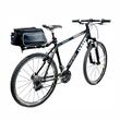 Borseta bicicleta, umar, montare pe portbagaj, 10l, 2 in 1, cu 3 buzunare si locas bidon apa, neagra, 12031 Compass