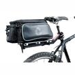 Borseta bicicleta, umar, montare pe portbagaj, 10l, 2 in 1, cu 3 buzunare si locas bidon apa, neagra, 12031 Compass