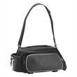 Borseta bicicleta, umar, montare pe portbagaj, 10l, 2 in 1, cu 3 buzunare si locas bidon apa, neagra, 12031 Compass