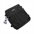 Borseta bicicleta montare pe portbagaj, 3 in 1, impermeabila, 8 buzunare, 35L, neagra, buzunar superior detasabil, 12032 Compass