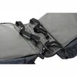 Borseta bicicleta montare pe portbagaj, 3 in 1, impermeabila, 8 buzunare, 35L, neagra, buzunar superior detasabil, 12032 Compass