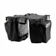 Borseta bicicleta montare pe portbagaj, 3 in 1, impermeabila, 8 buzunare, 35L, neagra, buzunar superior detasabil, 12032 Compass