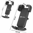 Suport telefon bicicleta-moto, 4.6"-6.8", prindere pe ghidon, Bike Fix Pro, 511.84 Heyner