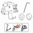 Suport telefon pentru bicicleta-moto, fi20-35mm, deschidere 60-100mm, anti-vibratii, CARHL15 Pulse