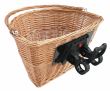 Cos bicicleta fata, crem, impletitura, fixare cu clips 68368 CarCo