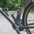 Pompa bicicleta cu manometru, 25x5cm, aluminiu, 8bar, cu suport de prindere, Hand Pump Pro, 216.42 Heyner