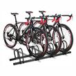 Suport parcare pentru 4 biciclete, metal, negru, parcare exterioara sau garaj, BK77044