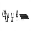 Suport parcare pentru 4 biciclete, metal, negru, parcare exterioara sau garaj, BK77044
