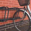 Suport parcare pentru 4 biciclete, metal, negru, parcare exterioara sau garaj, BK77044